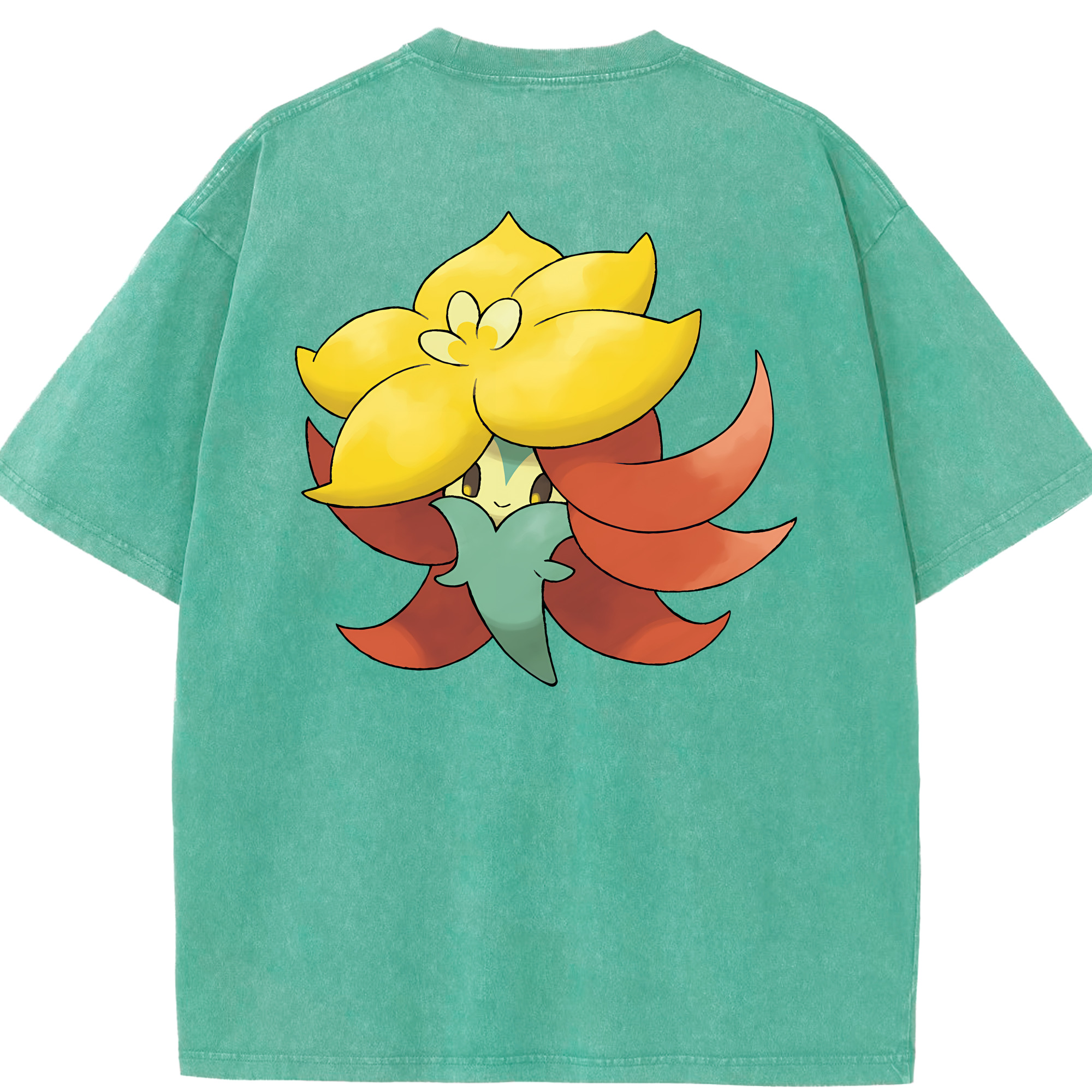 （画像用） ポケットモンスター Pokémon 綿100% ヴィンテージ風 半袖Tシャツ（背面プリント）